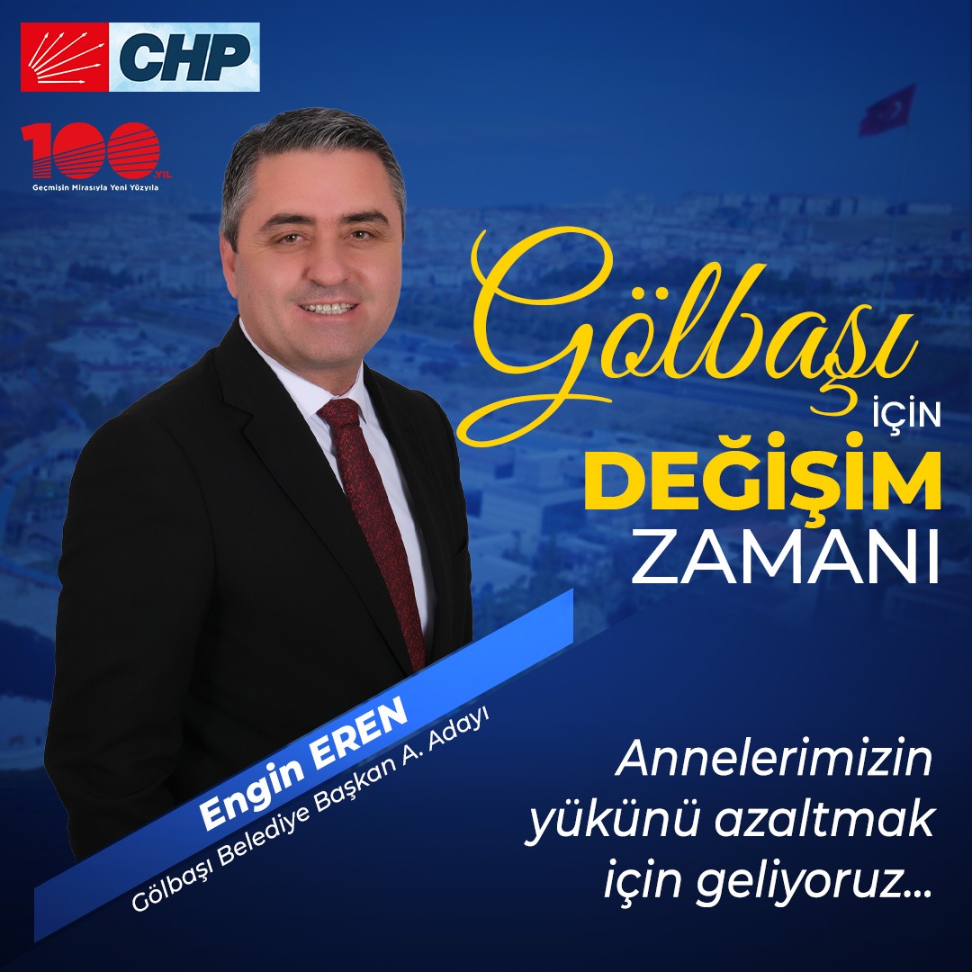 Gölbaşı İçin, Değişim Zamanı!

Annelerimizin yükünü azaltmak için geliyoruz...