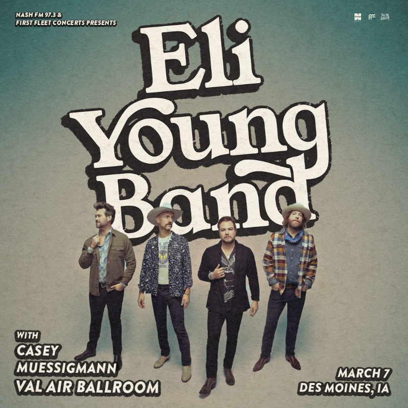 Val Air Ballroom (@valairballroom) on Twitter photo Texas-born <a href="/EliYoungBand/">Eli Young Band</a> will be stepping on our stage with special guest <a href="/KCMuessigmann/">Casey Muessigmann</a> on Thursday, March 7th! 🤠
Tickets on sale now // axs.com/events/512625/ Texas-born <a href="/EliYoungBand/">Eli Young Band</a> will be stepping on our stage with special guest <a href="/KCMuessigmann/">Casey Muessigmann</a> on Thursday, March 7th! 🤠
Tickets on sale now // axs.com/events/512625/