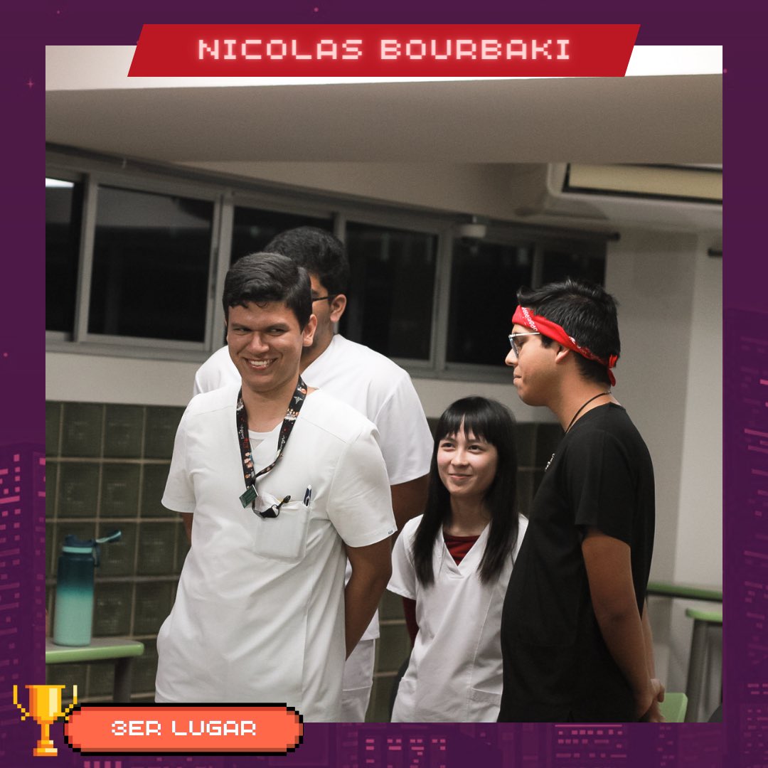 🎉GRAN FINAL DEL CONCURSO DE CONOCIMIENTOS CULTURALES 2023🧠

Culminando el CCC 2023, tuvimos unos increíbles y divertidos partidos donde nuestros equipos finalistas lo dieron todo, los ganadores fueron 🥁

🥉Nicolas Bourbaki
🥈Abenjers
🥇Los del Quirófano