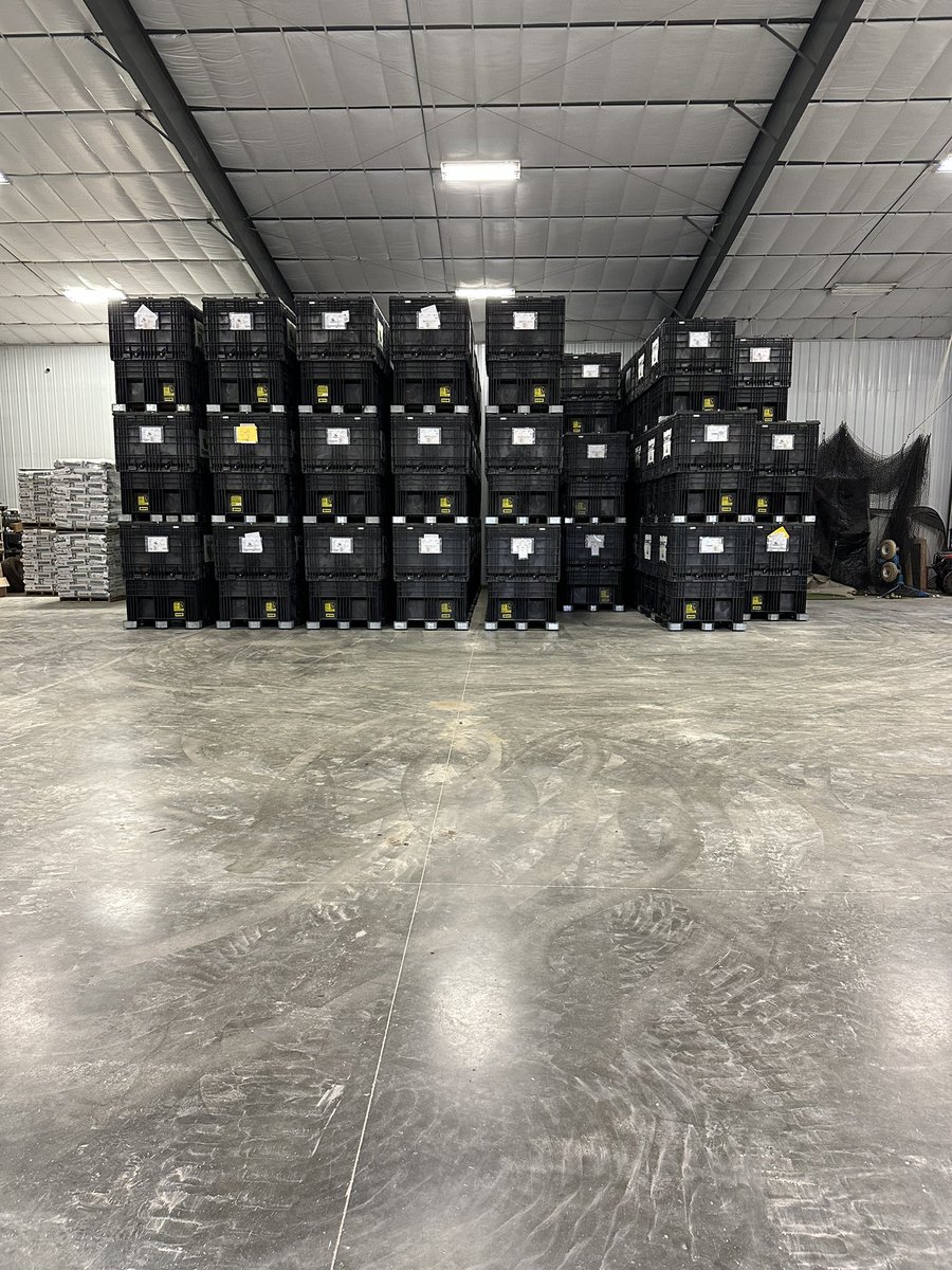 CulwellTreyson's tweet photo. Shop filling up with seed as we prepare for #Plant2024 @ChannelSeed https://t.co/K49AAjOp55