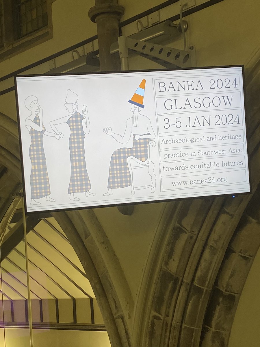 A_prehistorian's tweet photo. At the University of Glasgow for the 2024 annual meeting of the British Association of Near Eastern Archaeology (3-5 January) https://t.co/bvv4ZmuOpn #banea2024 https://t.co/qucGSXkQdY