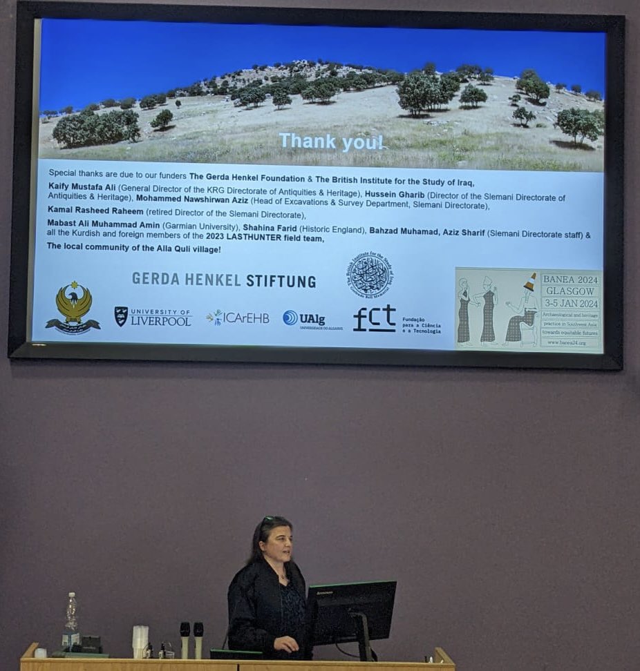 Presented the first results of the 2023 excavations at Ashkawta Rash cave in Iraqi Kurdistan by the LASTHUNTER project late #palaeolithic #Neolithic #archaeology