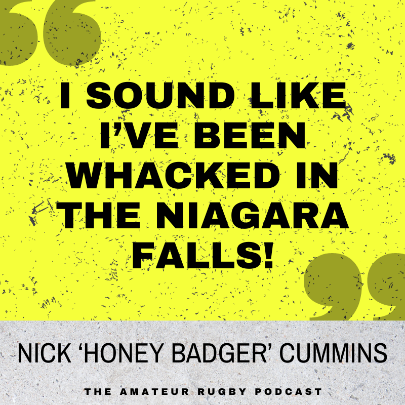 Nick ‘Honey Badger’ Cummins

_________________________________
#NickCummins #TheHoneyBadger #NickHoneyBadgerCummins #rugbyquote #rugbyquotes #amateurrugbypodcast #amateurrugby #rugbyfamily #rugbyunion #rugbyunited #rugby4life #rugby #rugbylifestyle #rugbylove #rugbypodcast