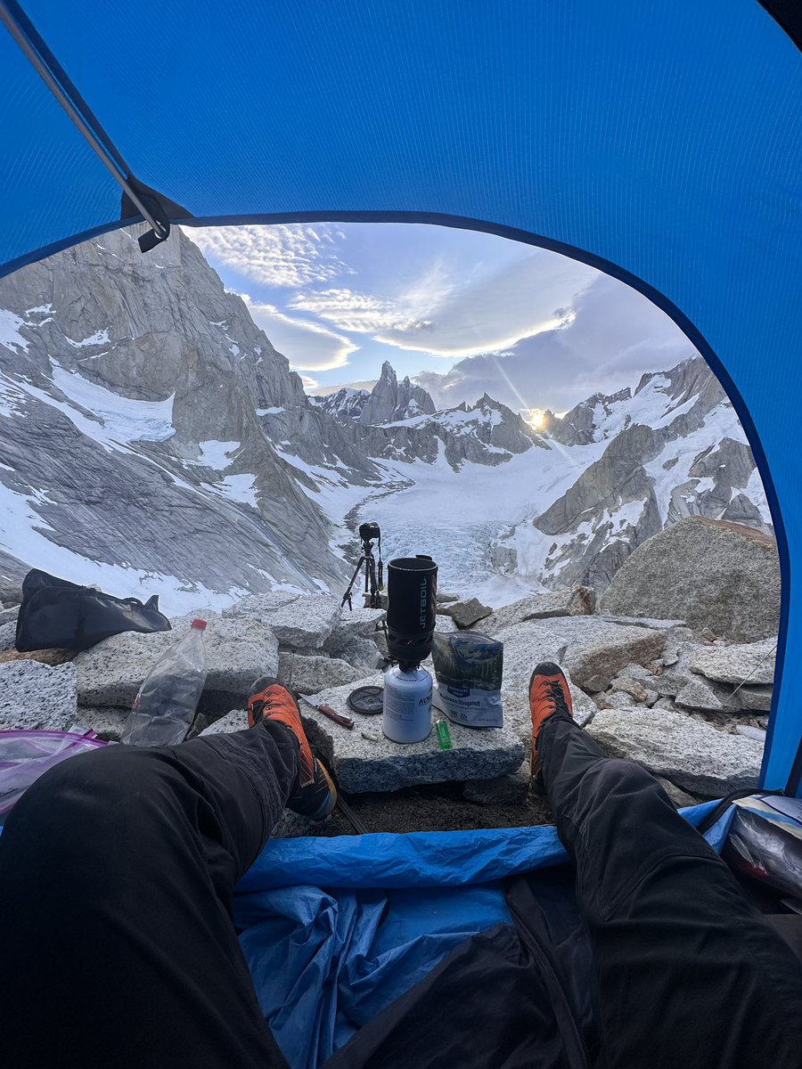 tylekki's tweet image. Back from the mountains, here is a few photos from inside my tent this past week in Patagonia.