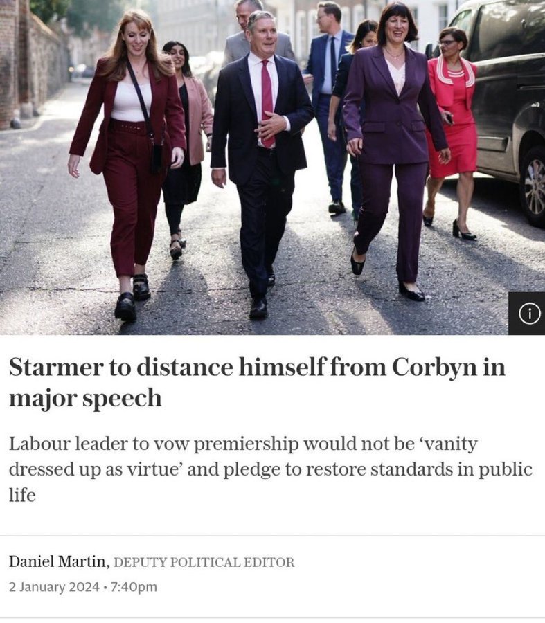 'Vanity dressed up as virtue' is a perfect description of Starmer's leadership style.