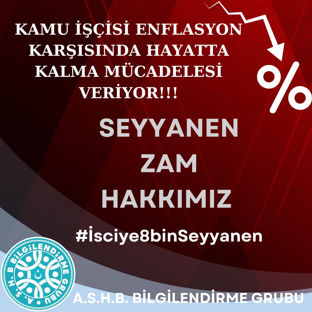 #İsciye8binSeyyanen
#SeyyanenZam 

Seçim öncesi Aile bakanligi işçisinin mağduriyetleri son bulsun! 
Aynı iş 8 bin lira fark olmaz 
<a href="/csgbakanligi/">T.C. Çalışma ve Sosyal Güvenlik Bakanlığı</a> 
<a href="/MahinurOzdemir/">Mahinur Özdemir Göktaş</a> 
<a href="/tcbestepe/">T.C. Cumhurbaşkanlığı</a> 
<a href="/tcailesosyal/">T.C. Aile ve Sosyal Hizmetler Bakanlığı</a> 
<a href="/isikhanvedat/">Prof. Dr. Vedat Işıkhan</a> 
<a href="/turkiskonf/">TÜRK-İŞ</a> 
<a href="/hakiskonf/">HAKİŞ KONFEDERASYONU</a> 
<a href="/dbdevletbahceli/">Devlet Bahçeli</a>