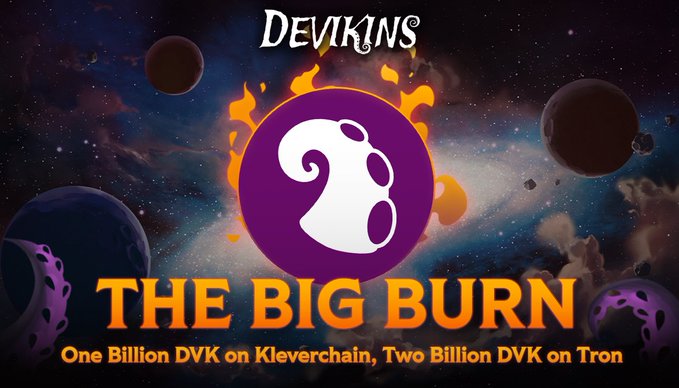 blockchainsman's tweet photo. According to Devikins official X account;
๐One Billion $DVK burned on #Kleverchain, Two Billion on #TRONNetwork
Good things are happening at #Devikins side. #DVK price is rising for a few days
#DevikinsGame #PlayToEarn #RPG #Klever #KLV #Game #BTC #Altcoins #Coins #TRX #TRON https://t.co/lHKKrR5W31