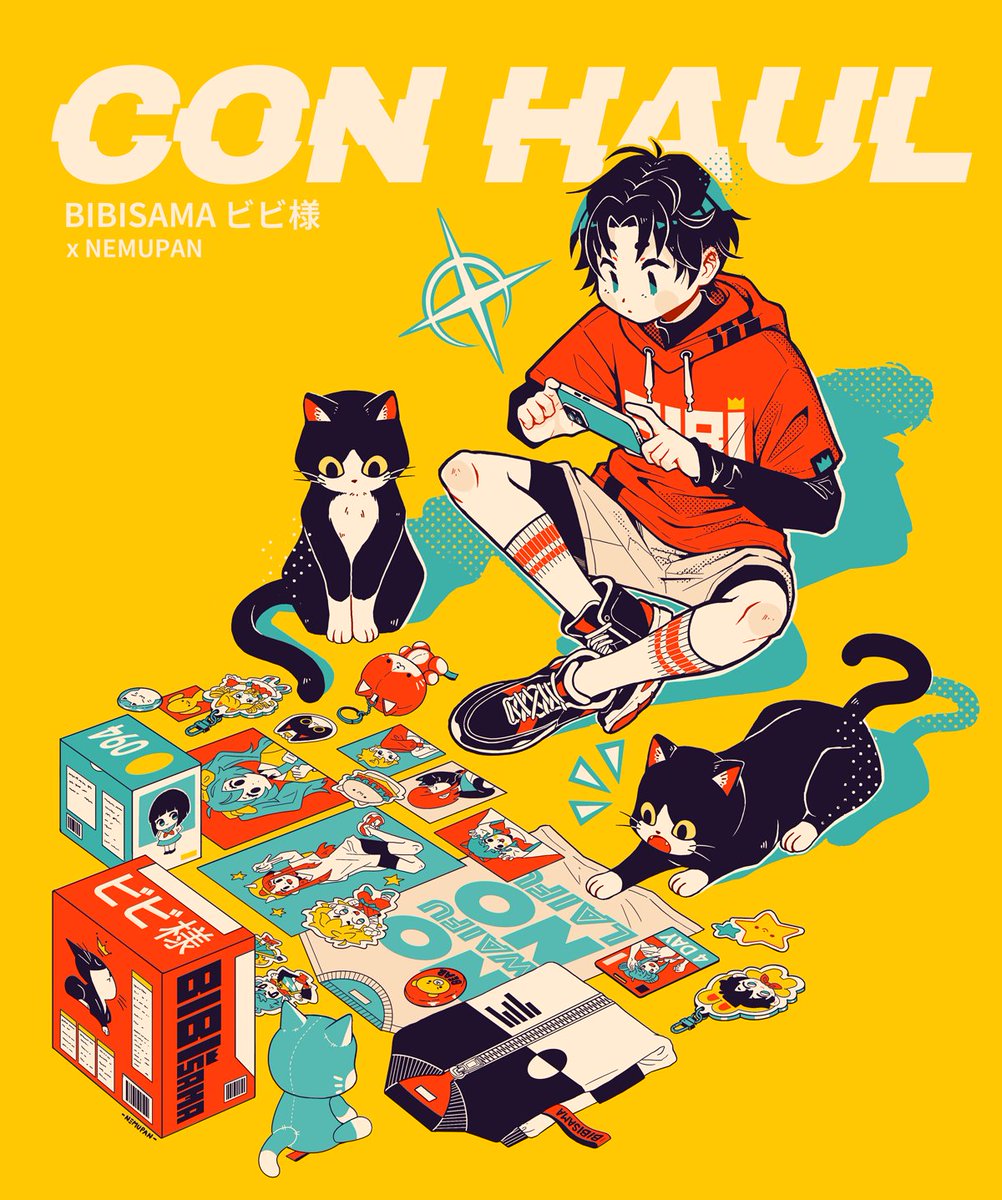 nemupanart's tweet photo. CON HAUL

I had the opportunity to work with @BibisamaApparel , I've always loved their apparel so I was really excited to come up with this design for them! 🥹✨ https://t.co/NpKIprHOKB