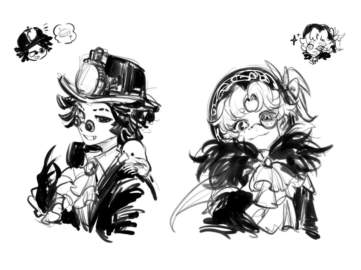 tujiang6's tweet photo. 🧲x🤹🏻‍♂️
喜欢这对...很好吃，所��画了
#Nortmike
#勘杂
#探曲
#IdentityV https://t.co/1jidMBWrCf