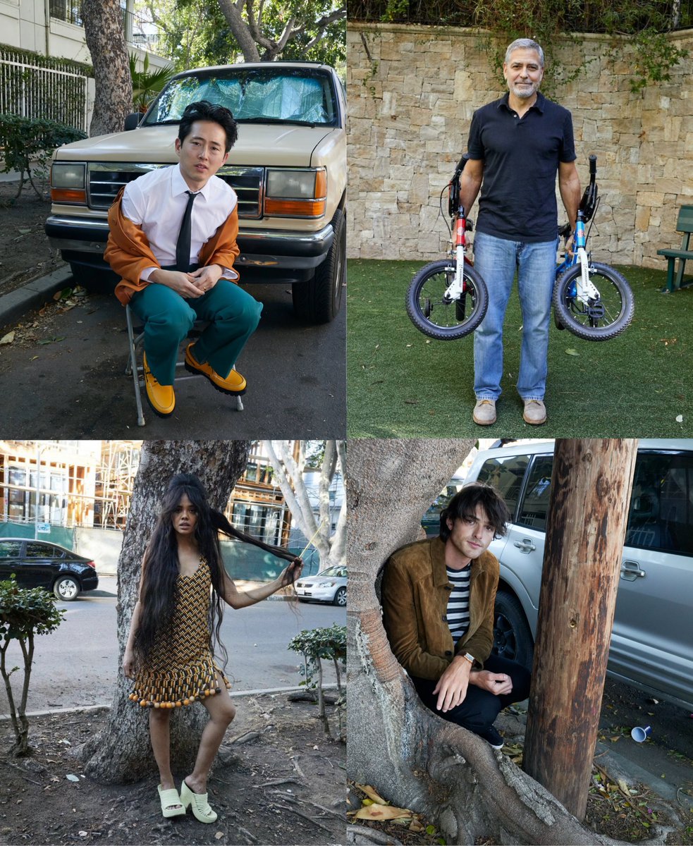 beyzanurapaydin's tweet photo. He started doing this in 2013 but after the pandemic the visible effort lessened drastically to the point that 2021 photoshoot went viral. I love his anti-hollywood approach that's forcing celebrities with glamorous lives to act normal in their vanities at mundane locations https://t.co/qz8pU8xYoM