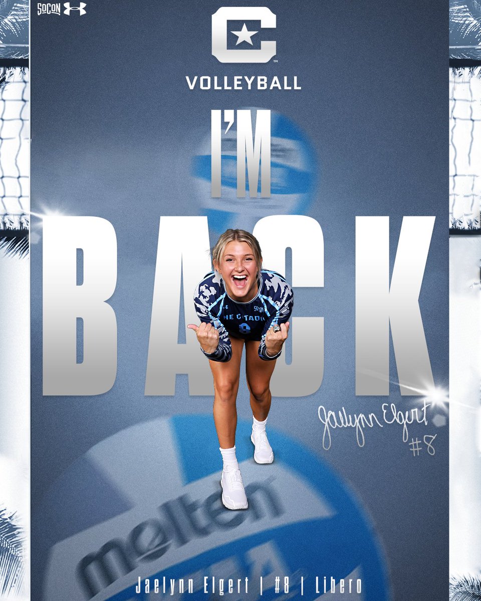 CitadelVB's tweet photo. We are excited to have Jaelynn and Mackenzie return for the 2024 season! 💪

#BattleReady https://t.co/xj47VtGdwg