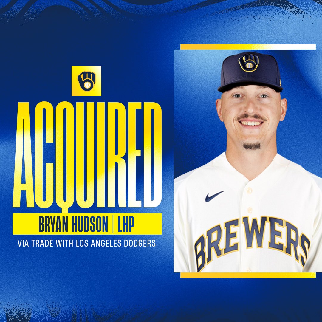 El LHP Bryan Hudson fue adquirido desde los Dodgers de Los Ángeles a cambio del LHP Justin Chambers y un jugador a ser nombrado más adelante o dinero en efectivo.