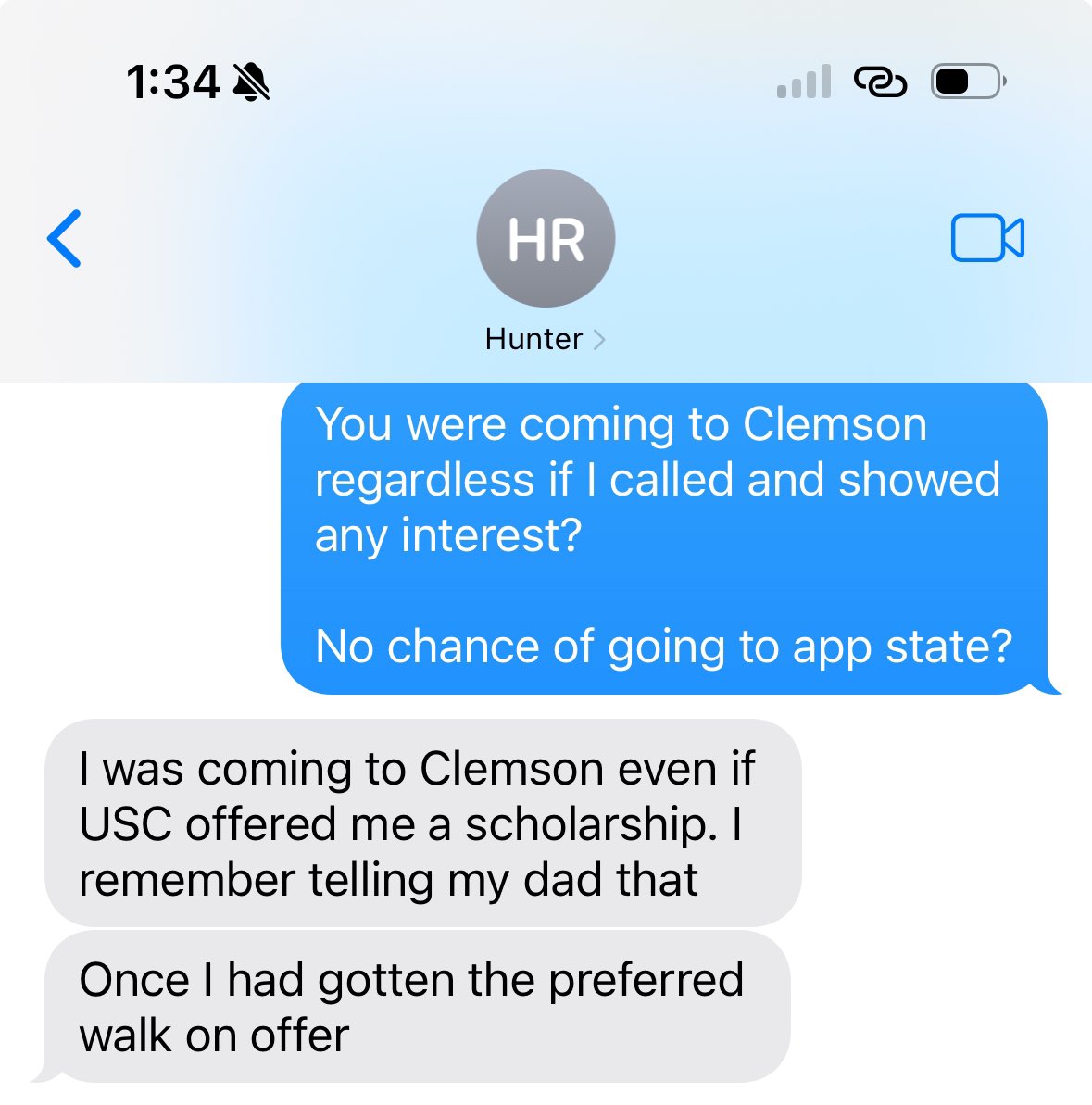 Ok…I saw Tim’s tweet below about Renfrow so I decided to text him today and ask him a question I’ve always wanted to ask…..😂😂😂