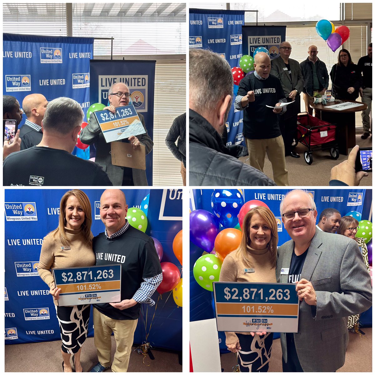 kellipylant1's tweet photo. So so proud of my brother in law Walter, my dear friend Dean and all of the Wiregrass United Way staff and volunteers!  Goal made and exceeded once again!  #forthewiregrass https://t.co/ZoCd0iNBwm