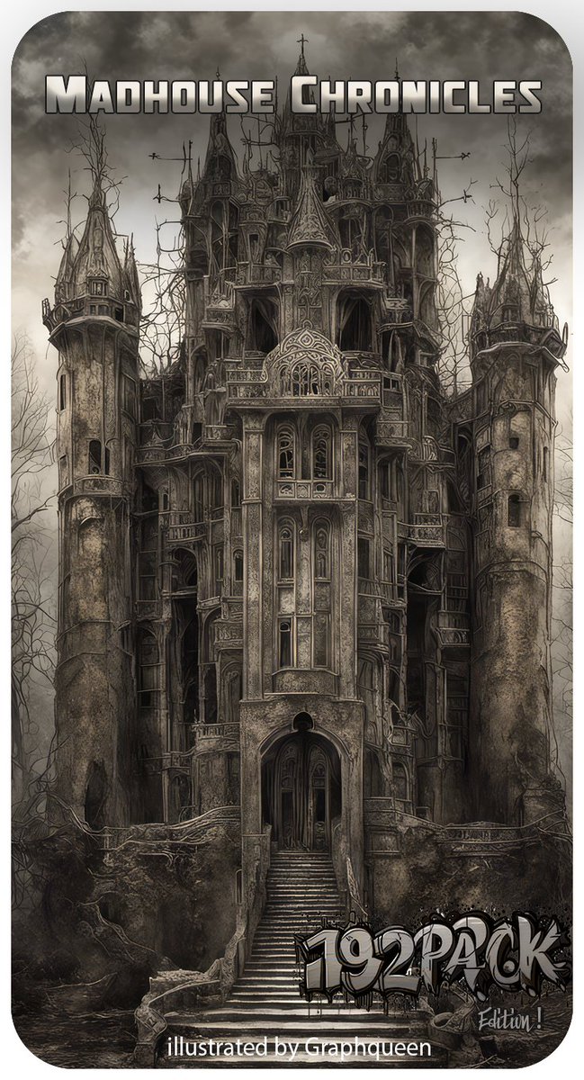 Graph_queen's tweet photo. For the moment, this is the illustration selected for the back of the cards.
#castle #giger #lovecraft #cardback #madhousechronicles #skull #darkness #gloomy #death #corpse #gigerart #gigerinspired #gigerstyle #graphqueen #192pack #cardgame #boardgame https://t.co/SdeW9jdEV6