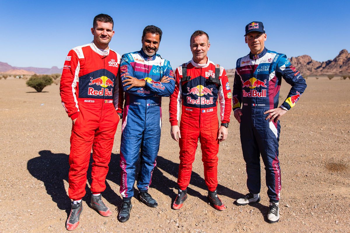 SebastienLoeb's tweet photo. Shakedown ✔️
The countdown is on ⏳

#BRX #DakarRally #W2RC #BFGoodrich #RedBull #SFR #RichardMille #Bardahl #Vulcanet #Bell https://t.co/he7eOEBbPk