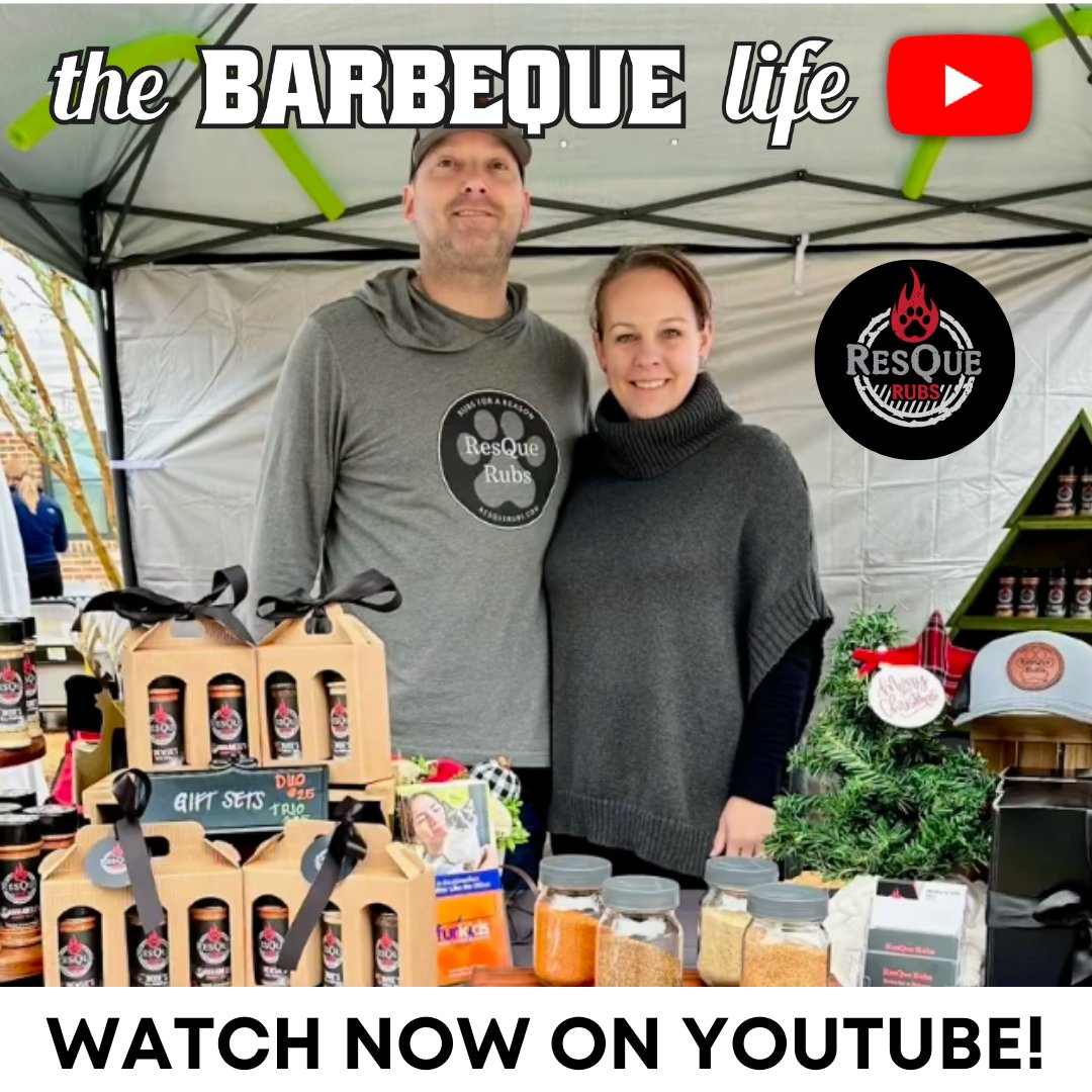 Our conversation with Josh Hall, Co-Owner of ResQue Rubs, is on our YouTube channel! 🔥

Check it out here: youtu.be/sXjWuahEMV8
Subscribe here: bit.ly/thebbqlifeytsu…

#bbqpodcast #bbqentrepreneur #bbqbusiness #smallbusiness #bbqlife #bbqtwitter