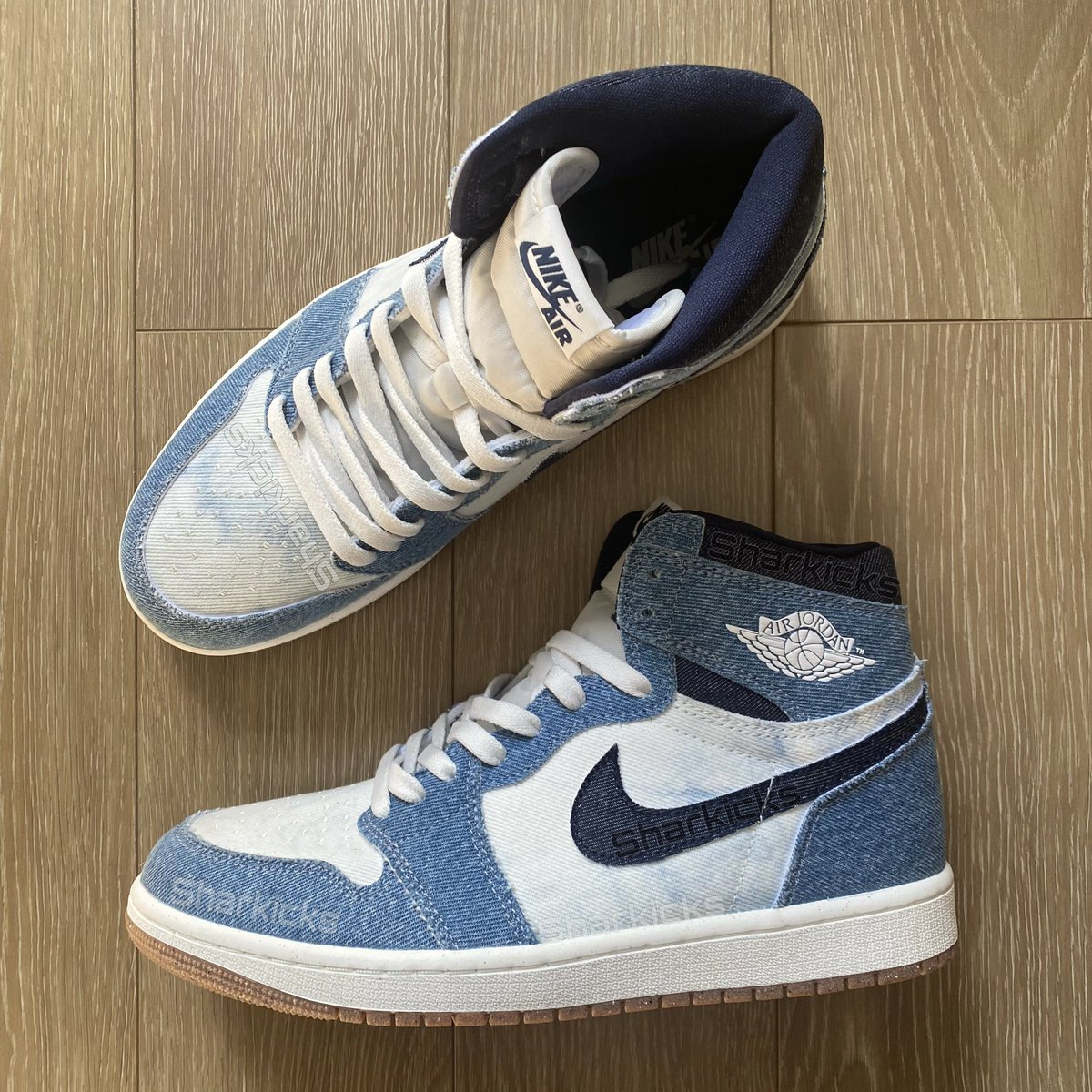 SharKicks1's tweet photo. Air Jordan 1 High OG“Jean” https://t.co/49mV9yW1pI