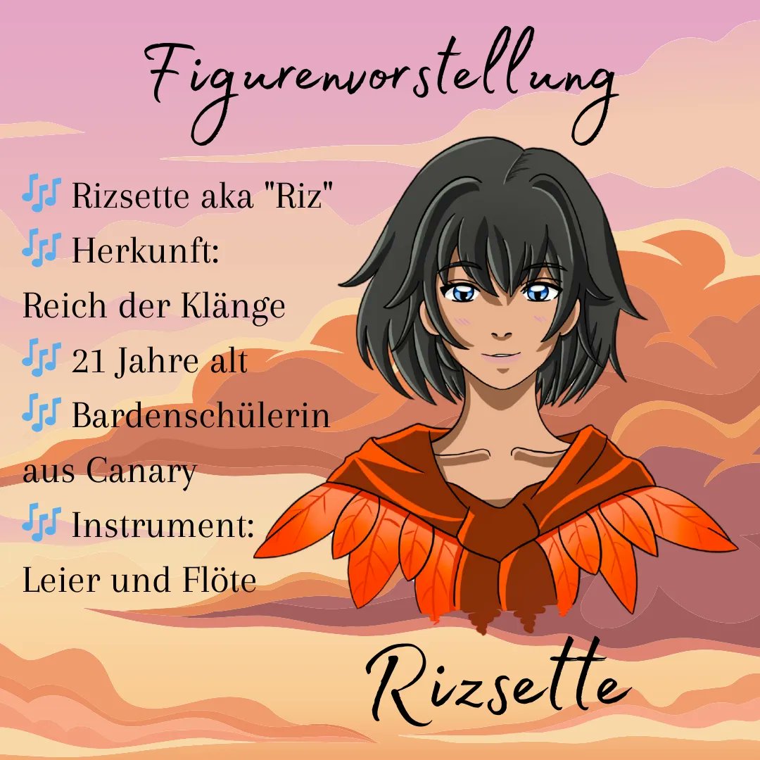 Rizsette von Canary, Bardenschülerin aus dem Reich der Klänge! 🎼
Meine geliebte Protagonistin aus meinem Roman "Die Melodie der Wünsche". Noch bis zum 15. Januar direkt im Wreaders-Verlagsshop vorbestellbar! :)

Den Link findet ihr hier:
linktr.ee/wellenbuch