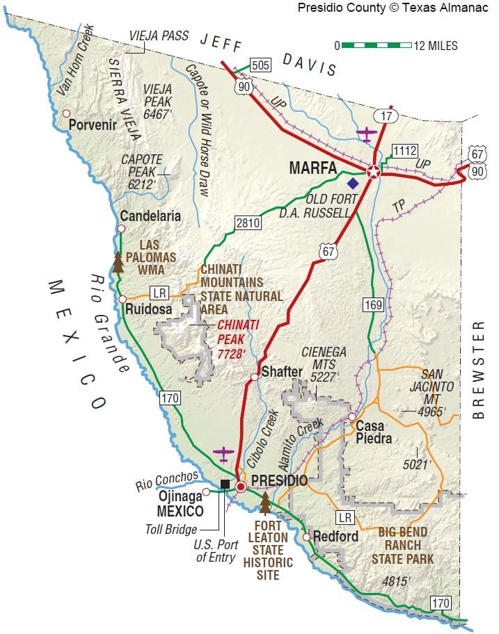 On this day in Texas history, in 1850, Presidio County was established, with Fort Leaton as county seat. The area around present-day Presidio was known as La Junta de los Ríos. It's believed to be the oldest continuously cultivated farmland in Texas.