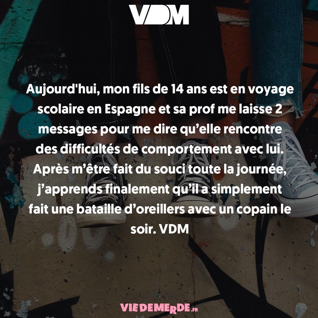 Postez vos VDM les plus drôles ici : viedemerde.fr/?submit=1 et/ou téléchargez notre appli officielle - viedemerde.fr/app