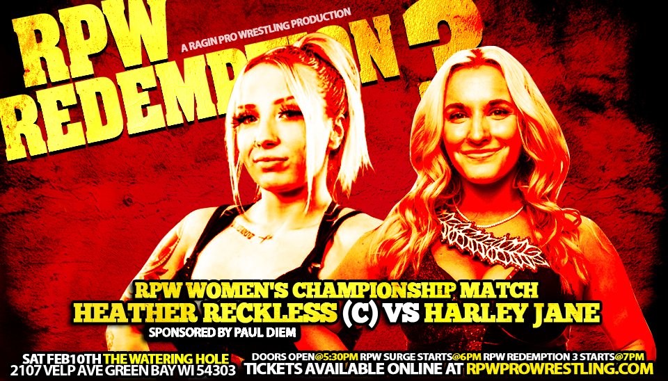 Main Event of RPW REDEMPTION 3!
🎟️ rpwprowrestling.com