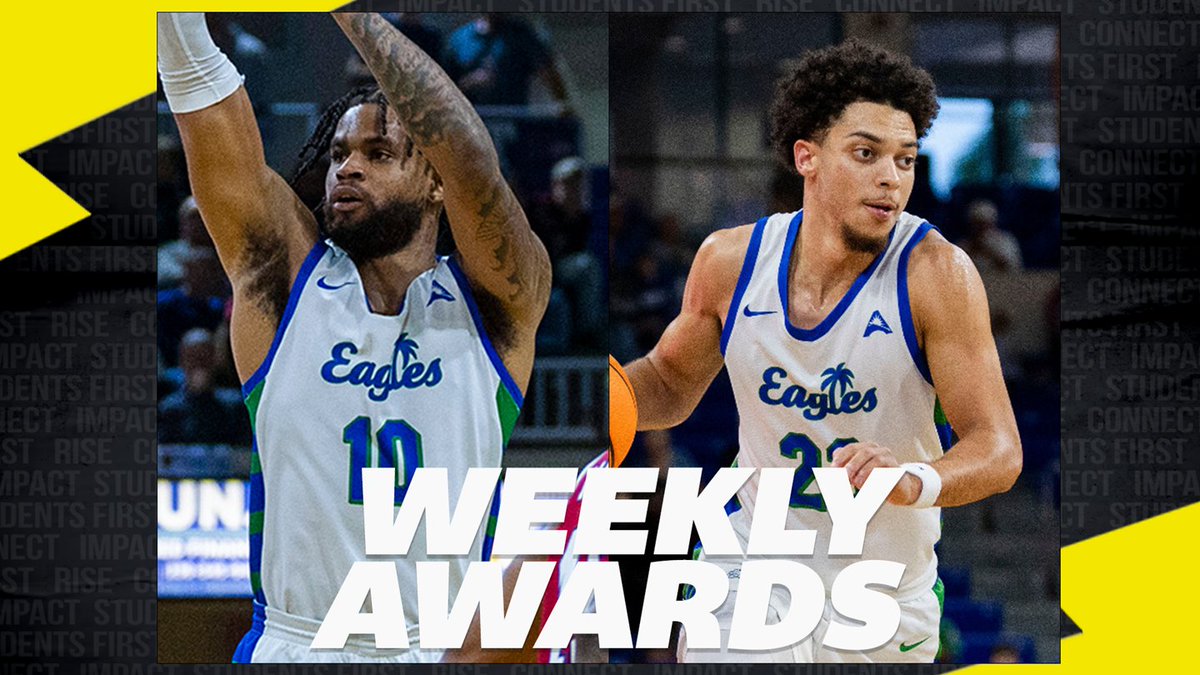 Starting off the new year with a @FGCU_MBB SWEEP of the #ASUNMBB Weekly Awards⬇️ 🟢 Zach Anderson, @FGCU_MBB 🟢 Dallion Johnson, @FGCU_MBB 📰 | asunsports.org/news/2023/12/2… #ASUNBuilt | #WingsUp 🤙