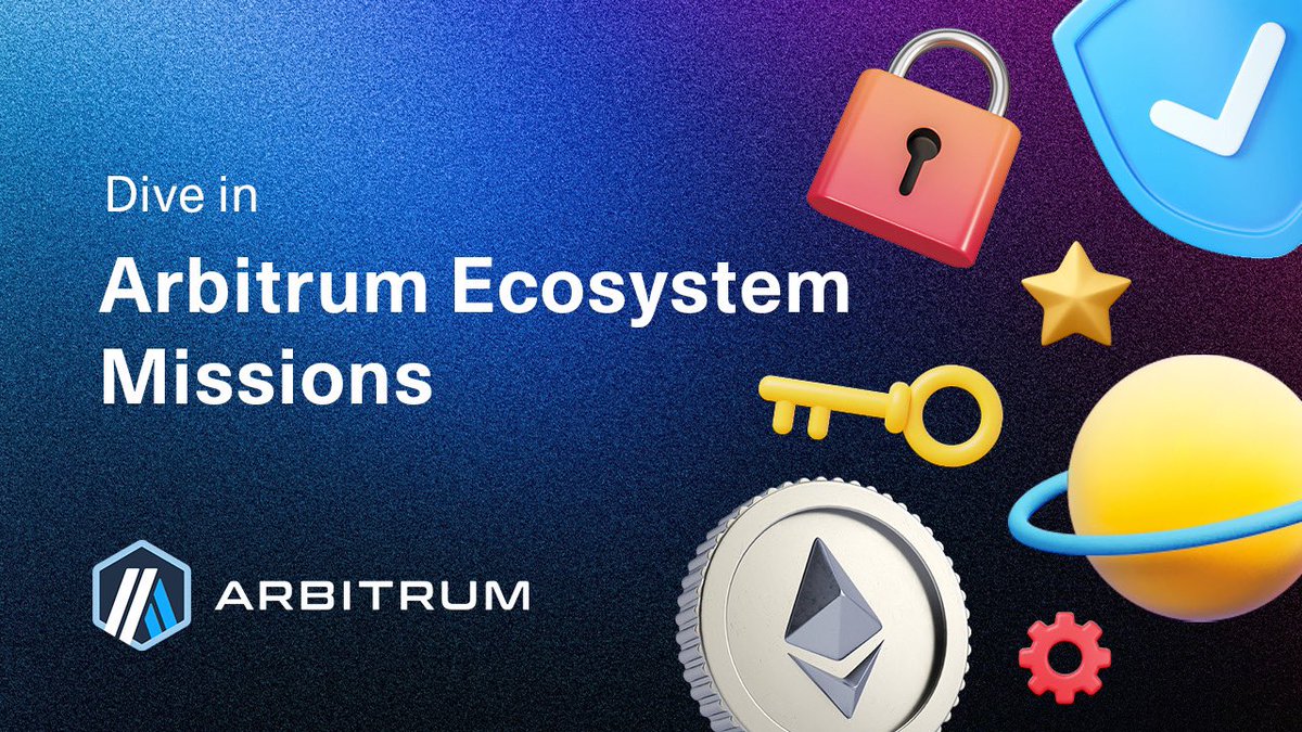 ArbitrumPlay's tweet photo. The Arbitrum Ecosystem Missions page is now live! Dive into your favorite projects’ campaigns, or quests as part of your Arbitrum journey. 

Are you hosting a campaign or a quest within the Arbitrum ecosystem? Get in touch to add yours today. 

https://t.co/uRHdIBQvwp https://t.co/E4Lp3Ms3JS