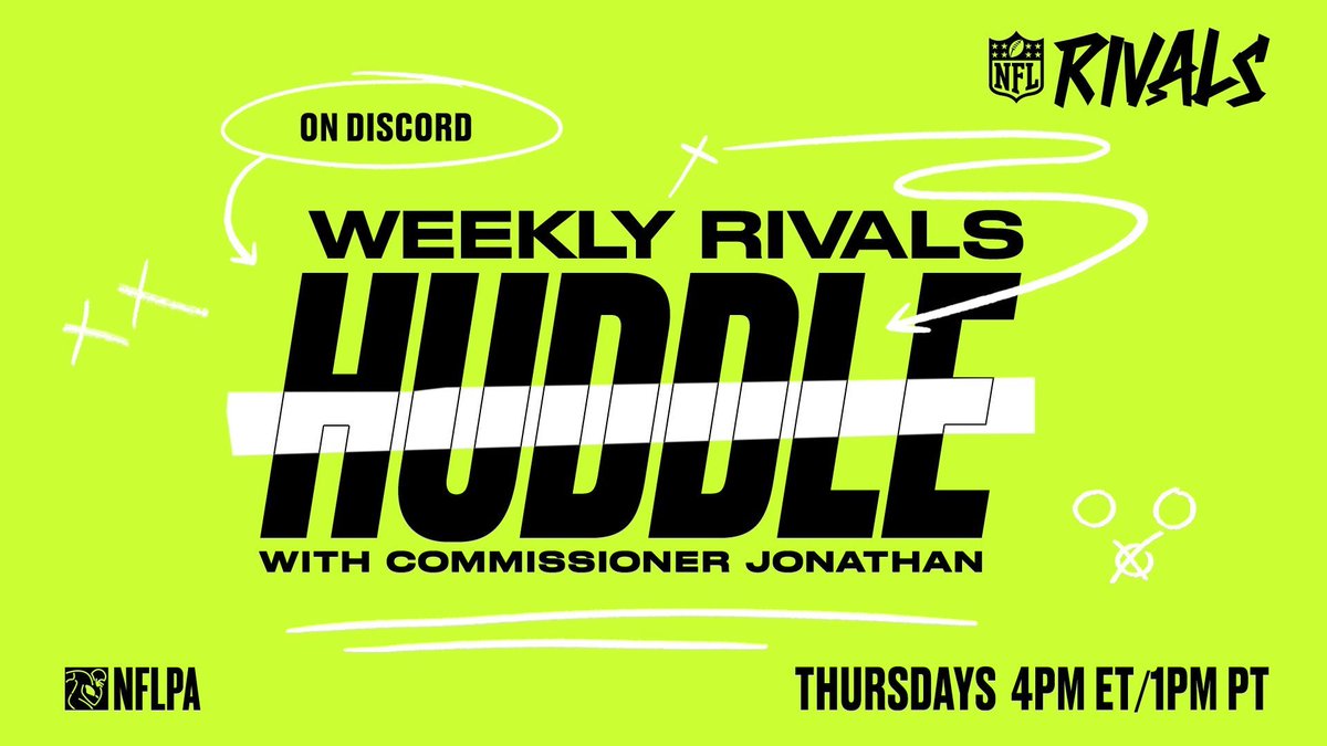 PlayNFLRivals's tweet photo. FIRST HUDDLE OF 2024, RIVALS

Don't miss it, fam

It's gonna be fun

4pm ET tomorrow on the Discord https://t.co/avqaRigBRR