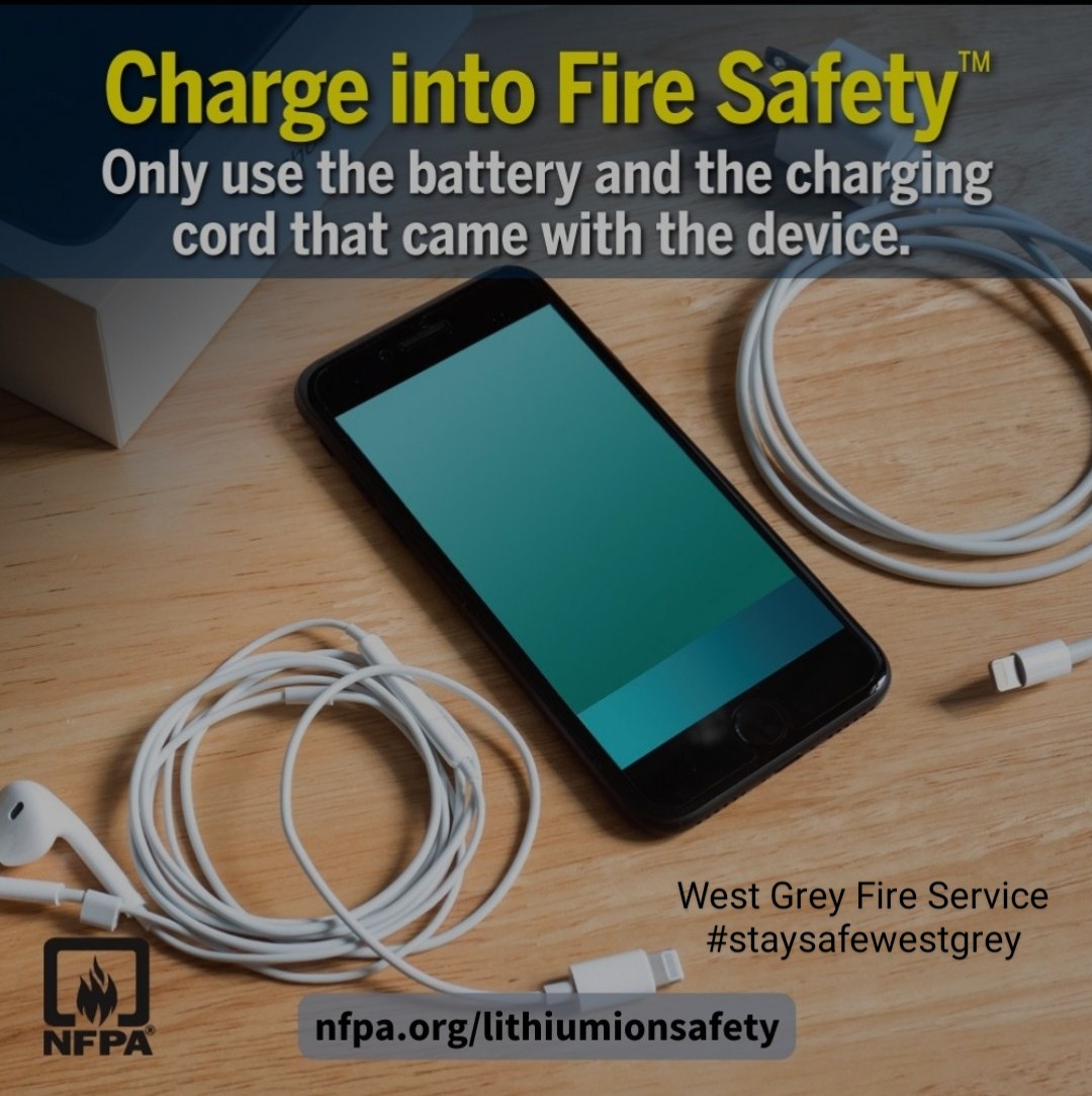 Charge into fire safety and learn the risks with #lithiumIonBatteries