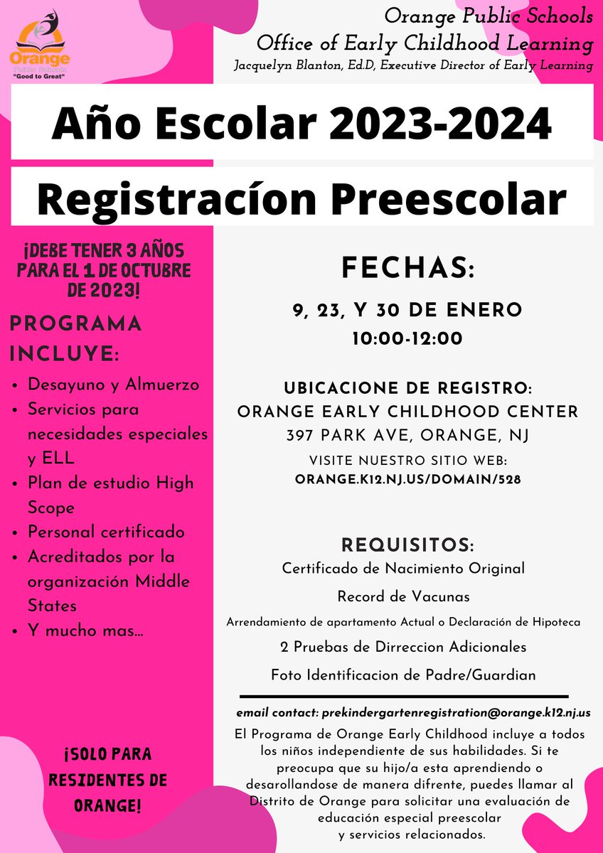 Orange Early Childhood Center tweet media