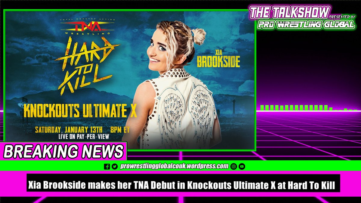 ProWrestlingG's tweet photo. Xia Brookside makes her TNA Debut in Knockouts Ultimate X at Hard To Kill
π₯ Order Your TNA Wrestling Hard To Kill Tickets: https://t.co/E9VeKSw2cU
WATCH https://t.co/resp8MLtIY via YouTube
#PWGfanANTHEM #TNAWrestling #TNAisBack #IMPACTonAXTV #IMPACTUK https://t.co/So8r37a0fl