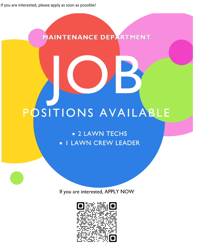 LCISDMaint's tweet photo. Come join our team! @LamarCISD https://t.co/pTdH86H5cQ