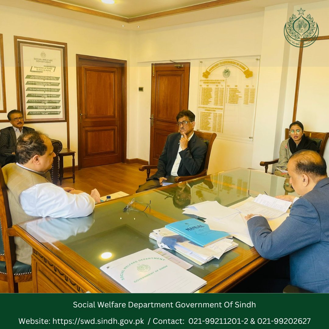 Swdsindh's tweet photo. Secretary SWD led a focused Review Meeting on job descriptions, with the insights of DG SWD, Director Admin SWD, Director OPS SCPA, Additional Director Training, and Additional Director JPMC. Shaping roles to enhance clarity and effectiveness https://t.co/WdfSzo1BbA
