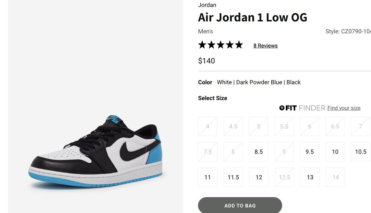snkr_twitr's tweet photo. AD: Jordan 1 Low OG 'Dark Powder Blue'

Shop -> https://t.co/JImxn06zKw https://t.co/dgaNLtHPZm