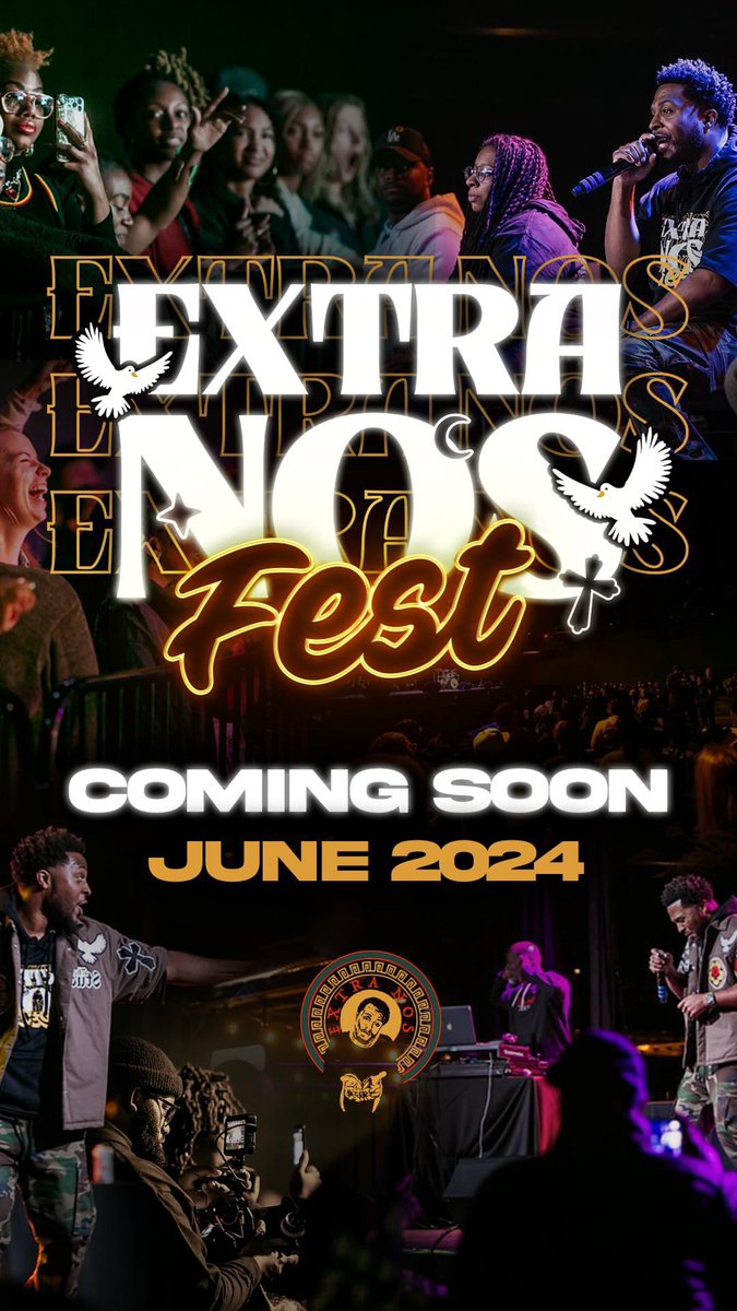 ExtraNosFest's tweet photo. Extra Nos Fest is back June 2024!  If you’re just as excited as I am drop 🔥 in the comments below 👇🏾

#Festival #StLou #STL #MusicFestival #Hiphop #Music #ExtraNos #ExtraNosFest https://t.co/WdNiHHD1Wn