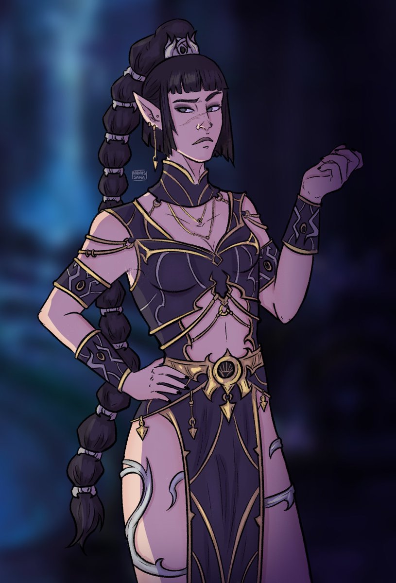 Nanas_samaa's tweet photo. Shar's dress 🖤 
I find that the more I sketch Shadowheart, the more I realize how much I enjoy illustrating her !

Selune version coming soon 🌙

#Shadowheart #bg3 #BaldursGate3 https://t.co/XFltfpSnDH