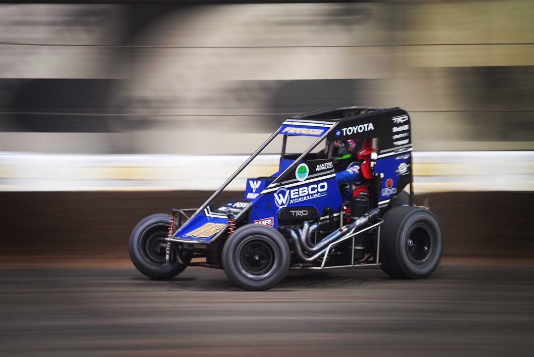 Santino Ferrucci (@santinoferrucci) on Twitter photo Back for some more with <a href="/DaveMacDalby08/">Dave Mac Dalby Motorsports</a>
<a href="/cbnationals/">Chili Bowl Nationals</a>
I’ll be out there Friday night 😎 Back for some more with <a href="/DaveMacDalby08/">Dave Mac Dalby Motorsports</a>
<a href="/cbnationals/">Chili Bowl Nationals</a>
I’ll be out there Friday night 😎