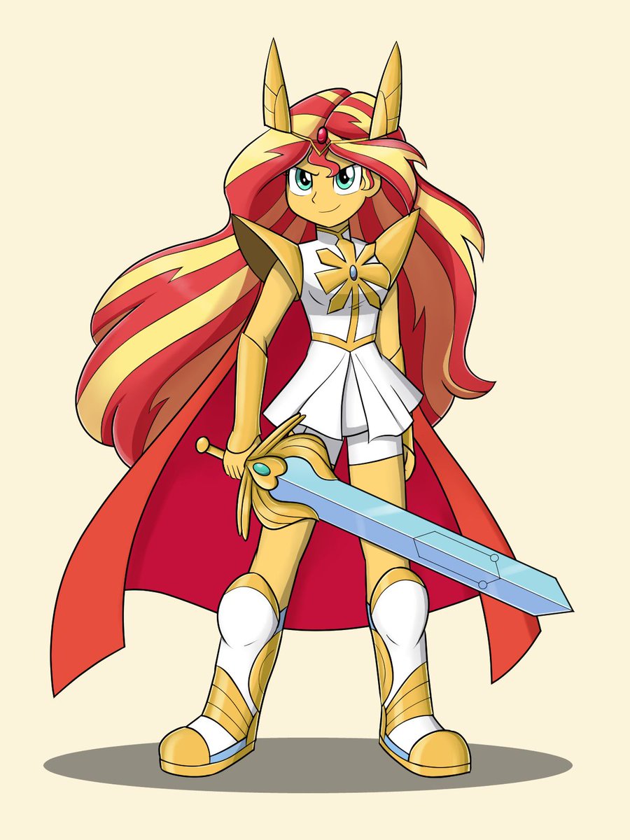 GabyUFOvlog's tweet photo. Sunset as She-Ra 💖❤️💖💖
#sherafanart #Shera #mlpfim #MLP #mlpart #sherafandom https://t.co/ksmjbO5Mf1