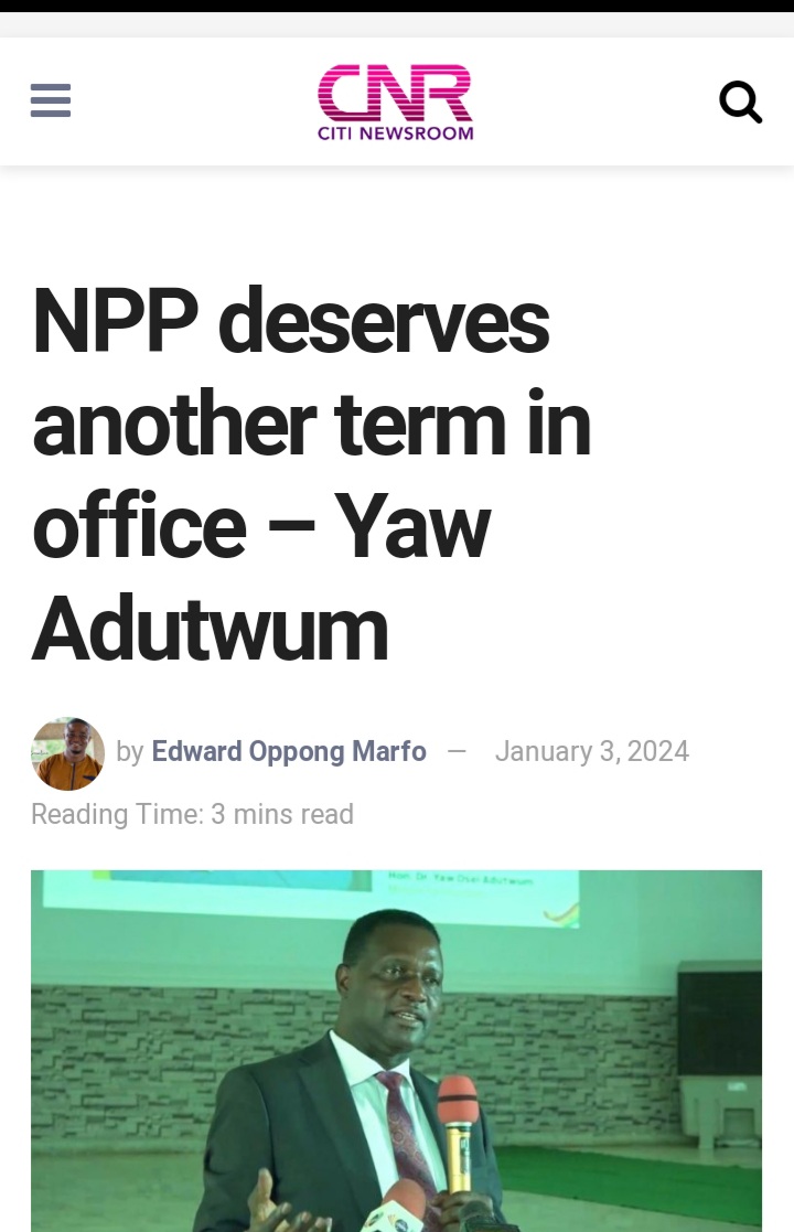 Jojo_stephen1's tweet image. We have performed better!!

Education Minister, Dr. Yaw Osei Adutwum, is advocating for another term for the governing New Patriotic Party (NPP), based on the current government’s track record in education, health, industry, and other critical sectors.
Citing the government’s…