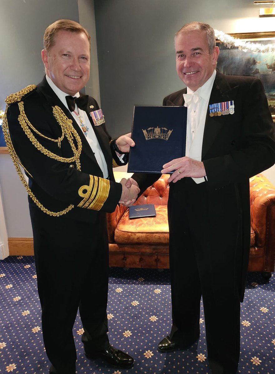 One of my recent highlights was being able to present a RN valedictory certificate to my dear friend Jamie Dible. We were once next door neighbours as junior officers and he is a true gentleman. Thank you for your service Cdr Dible!