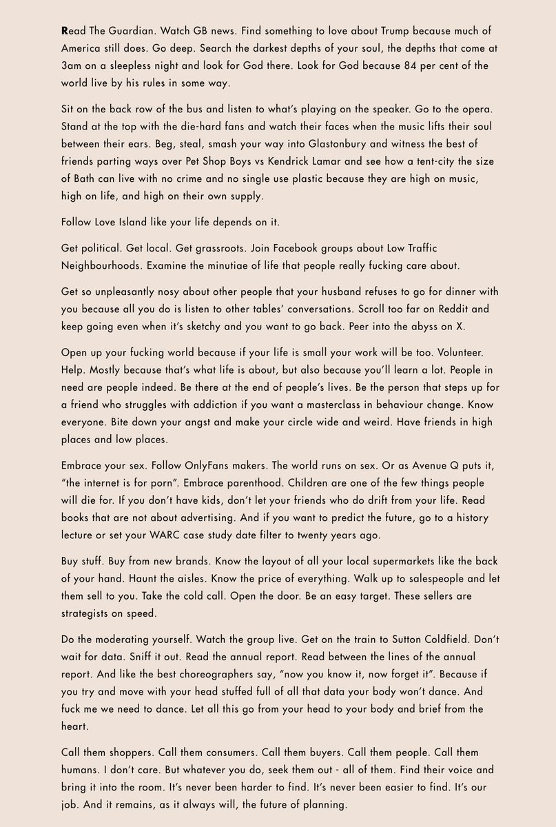 The planner manifesto

via Matt Waksman, Head of Strategy, Ogilvy UK