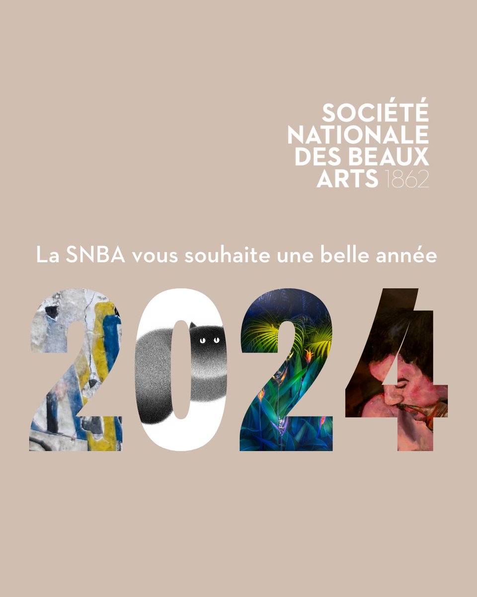 La Société Nationale des Beaux Arts vous souhaite une très belle année 2024 !
Nous l’espérons artistique, inspirante et inspirée 💫
Nous vous réservons de belles surprises pour le Salon des Beaux Arts 2024, restez connecté·e·s !