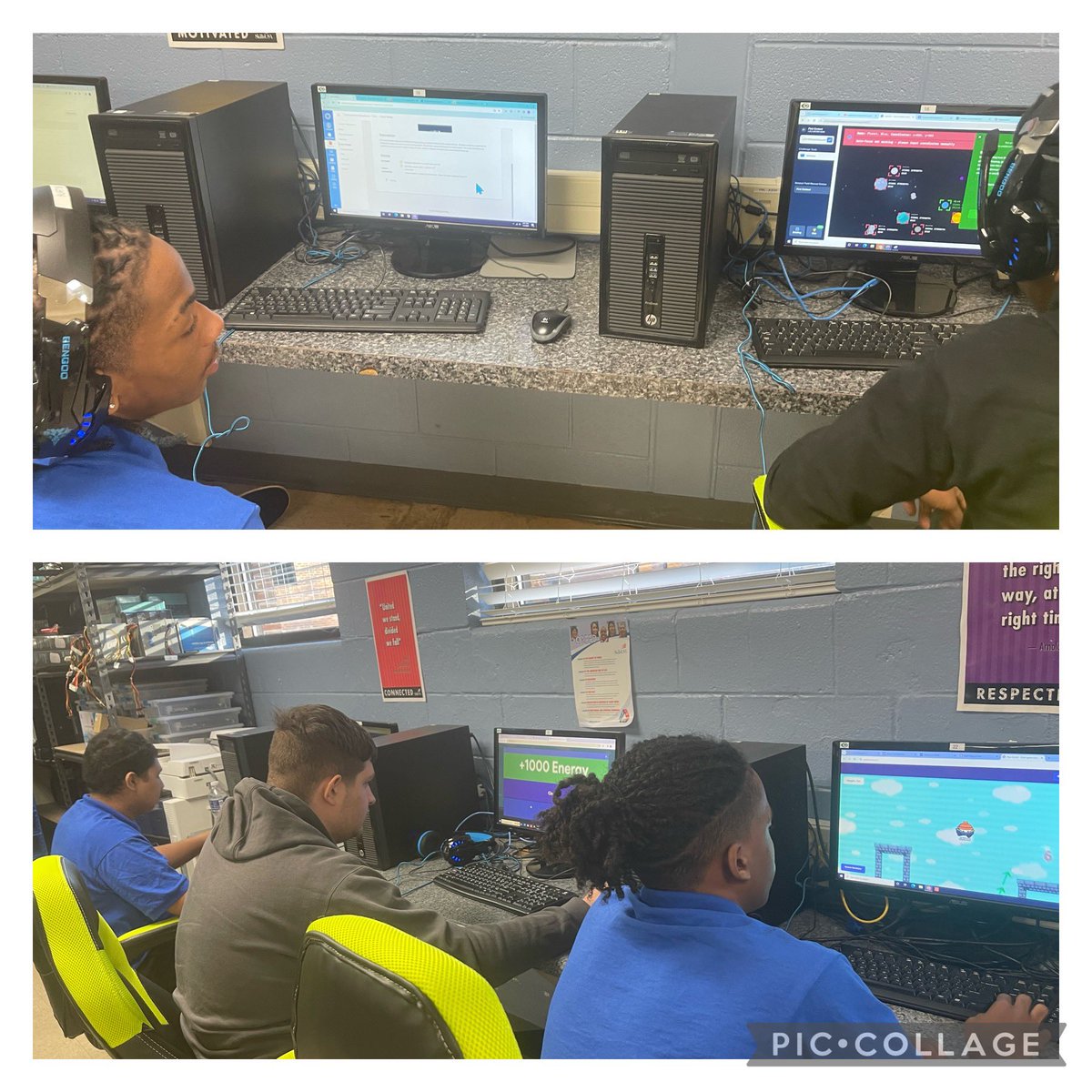 Cybersecurity students diving into the day with determination! 💻🔐 Certification prep in full swing – mastering the art of safeguarding the digital frontier. #CertificationPrep #GettinItDone #NHRECCTE  #LeadBoldly #WeAreNewHorizons 
@NHREC_VA