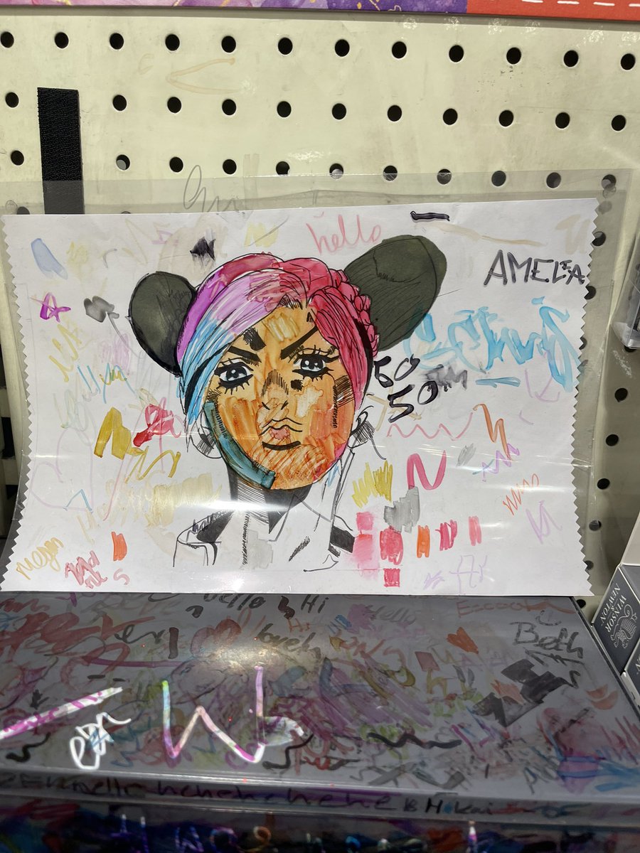 BlasGraphics's tweet photo. Someone at hobbycraft drew joleyne. looks sick :0 https://t.co/ElsusUwJhk