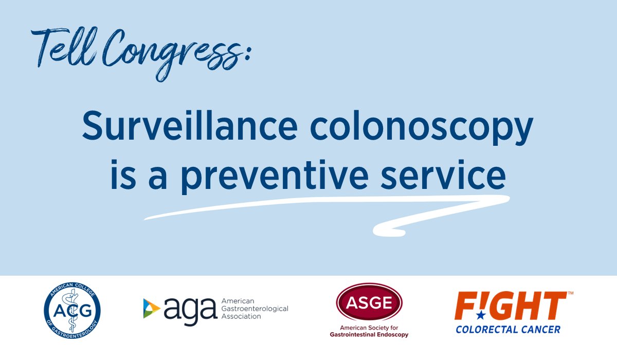 It's not too late – help support access to colorectal cancer screenings! In just a few minutes, tell your House Representative about the importance of surveillance colonoscopy today. Join our fight ➡️ takeaction.io/gastroenterolo… #GIAdvocacy