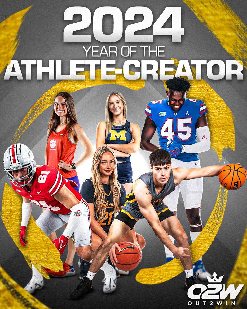 2024: The Year of the Athlete-Creator 🚀 

#Out2Win #AthleteCreator #AthleteMarketing #SocialMedia #Influencer 

Disclaimer: Out2Win does not represent any athletes, including those featured in this content.