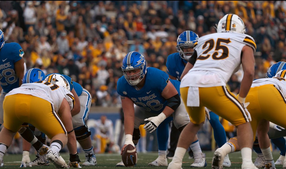 Thorpaglialong's tweet photo. Thank You Air Force Football…

31 Career Starts
2023 1st Team All-Mountain West
Lombardi Award Watchlist
Outland Trophy Watchlist
3 Bowl Wins
1 CIC Win

Thankful for the Opportunity to Play for the Greatest Service Academy in the Country 🔵⚡️ https://t.co/itsF08BYri