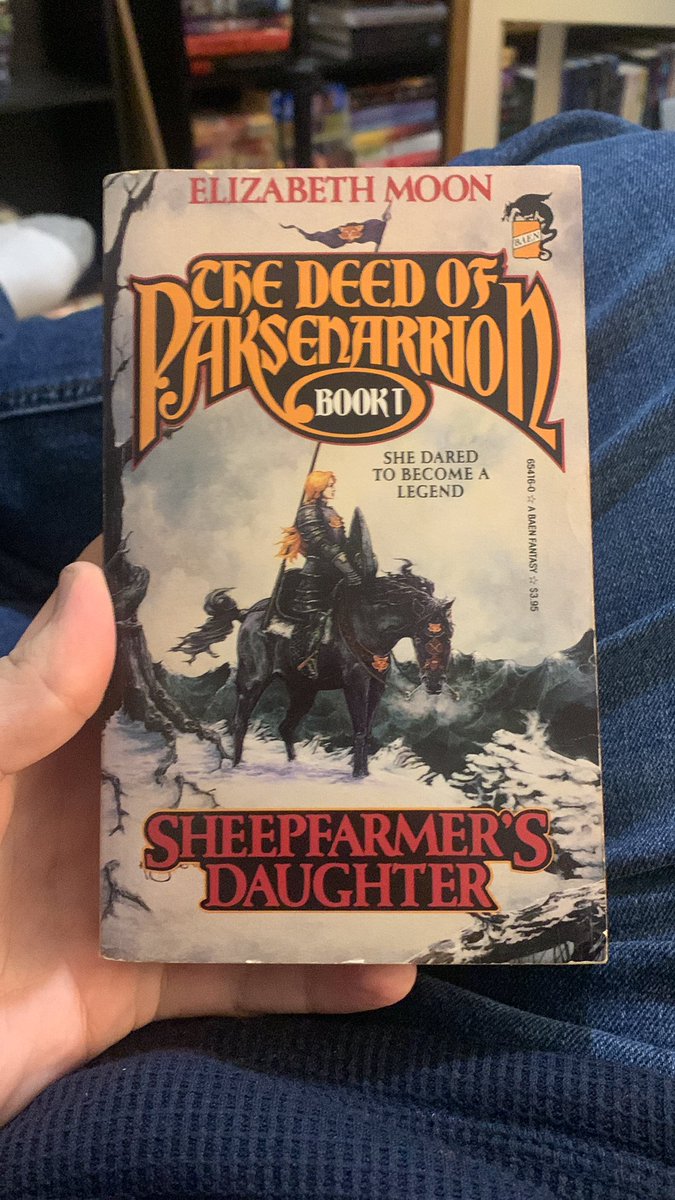 Starting “Sheepfarmer’s Daughter” by Elizabeth Moon. Heard a lot about this one from Brian Lee Durfee. Looks right up my alley and has a great cover!