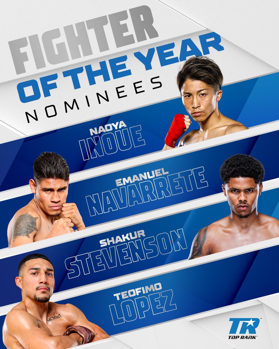 trboxing's tweet photo. Cast your vote now!   

Who is your #TRFanAwards Fighter of the Year? 🏆 https://t.co/lt2Fn0bivJ